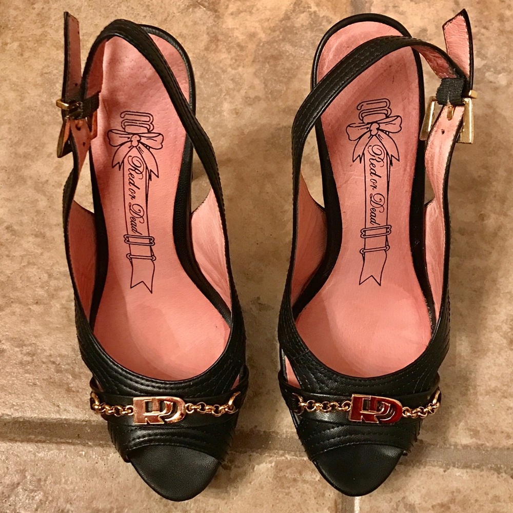 High Heel Peep Toe Pumps