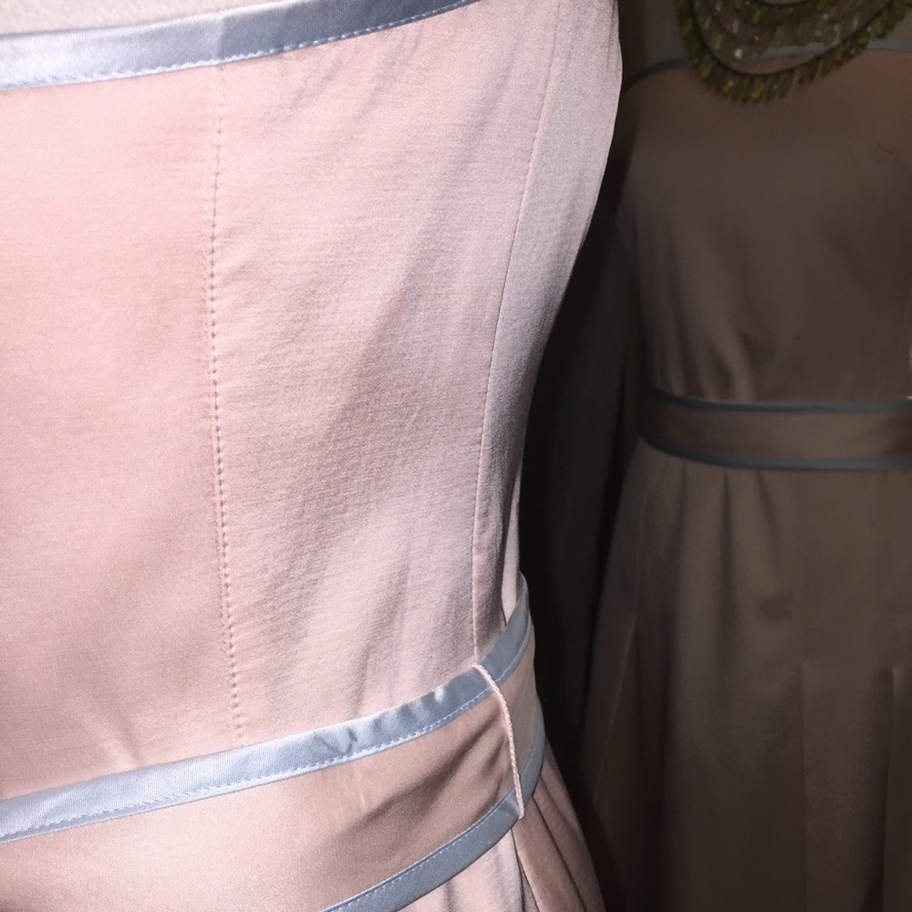 Tocca strapless dress with tie sash. - Picture 3 of 6