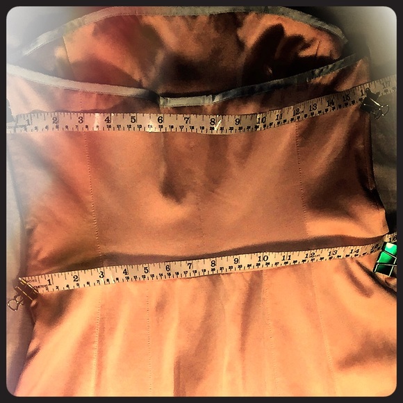 Tocca strapless dress with tie sash. - Picture 5 of 6