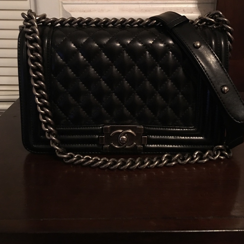 Black Le boy style bag