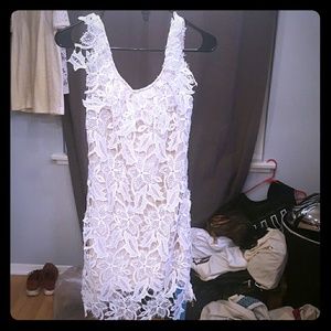 White lace mini