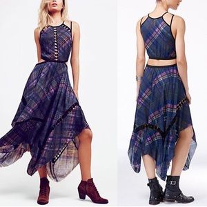Free people maxi dress with a fun hem