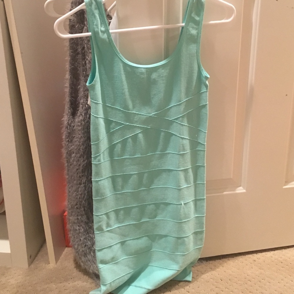 Bebe mini blue/green dress.