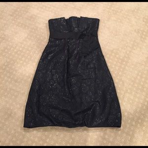 BCBG black strapless mini dress Sz 0