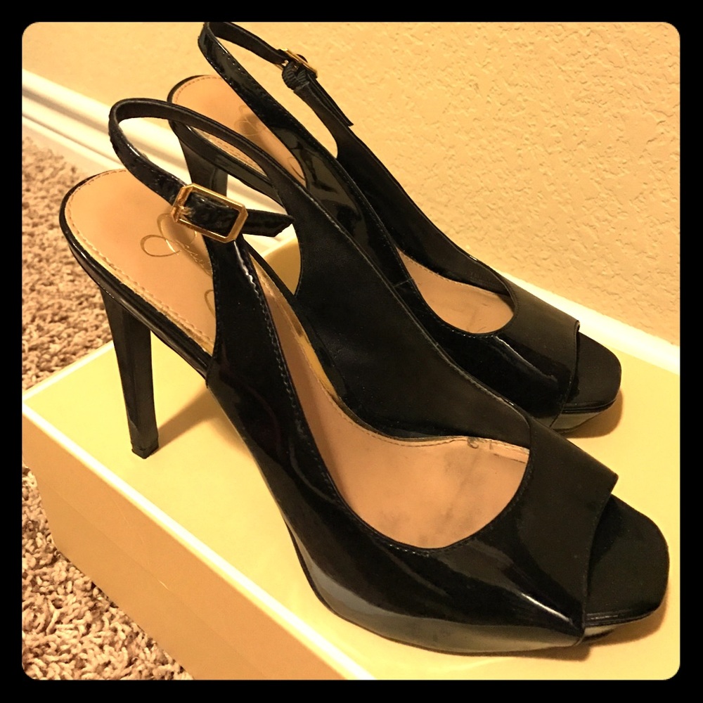 Jessica Simpson - black 4.5" stiletto pumps