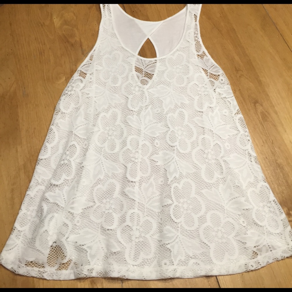 White Lace Tank