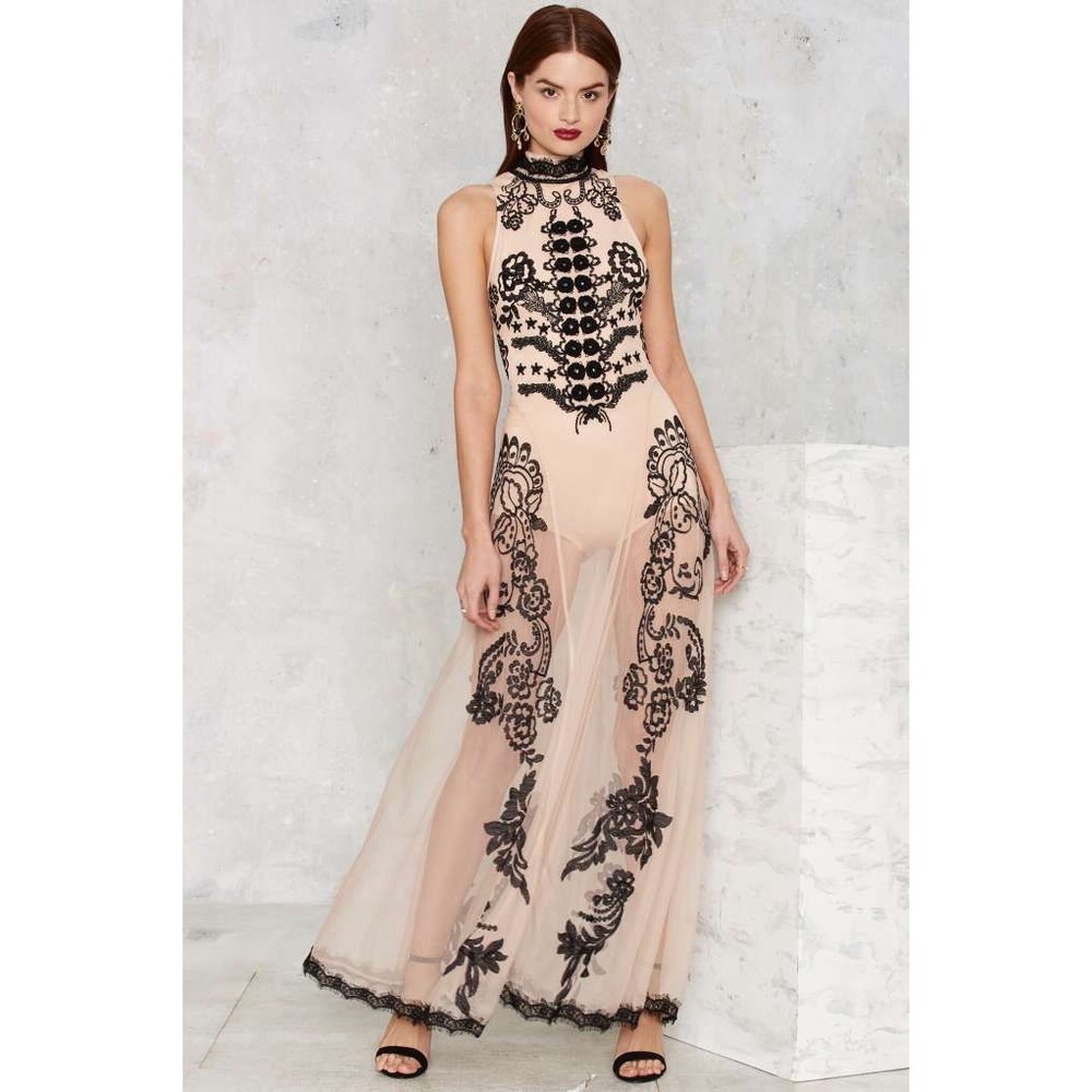 NWOT Nasty Gal Bodysuit Gown never worn