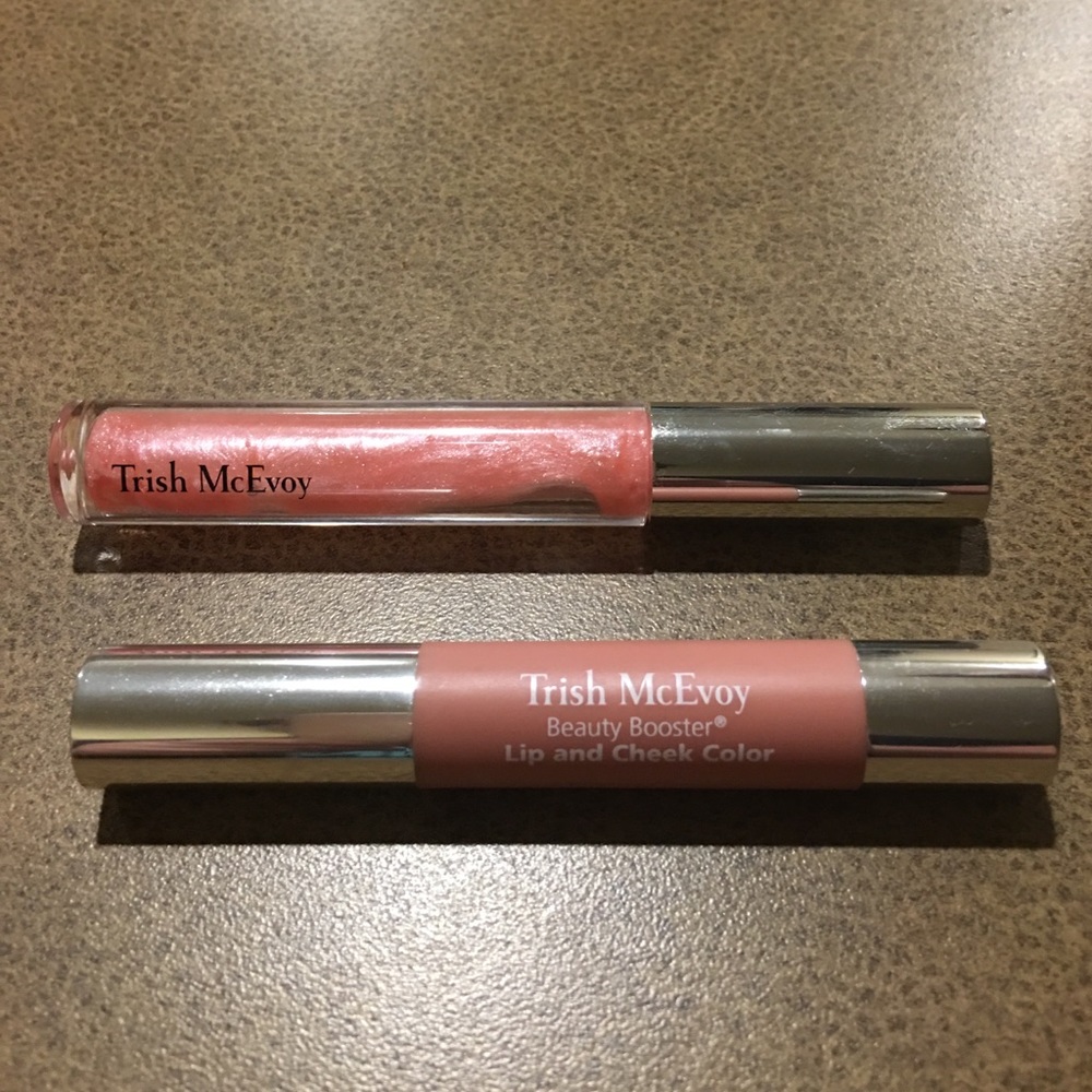 Trish Mcevoy lip and cheek duo.