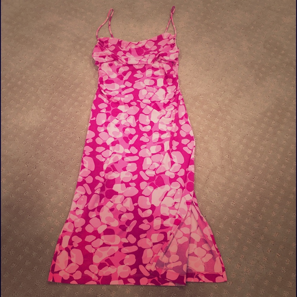 BCBGMaxAzria fitted spaghetti strap dress sz XS