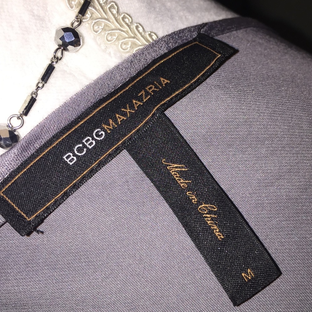 BCBGMaxazria silk one shoulder dress. - Picture 4 of 7