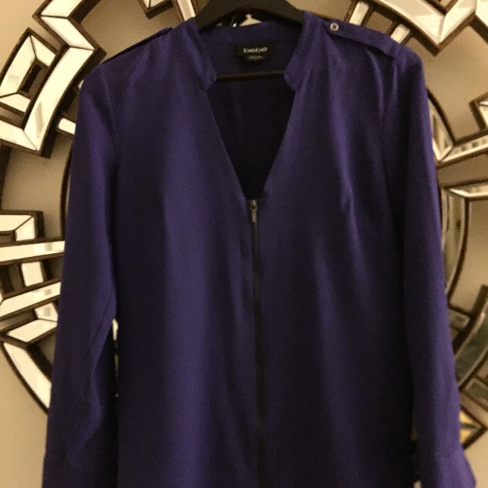 Bebe Zip Down Blouse