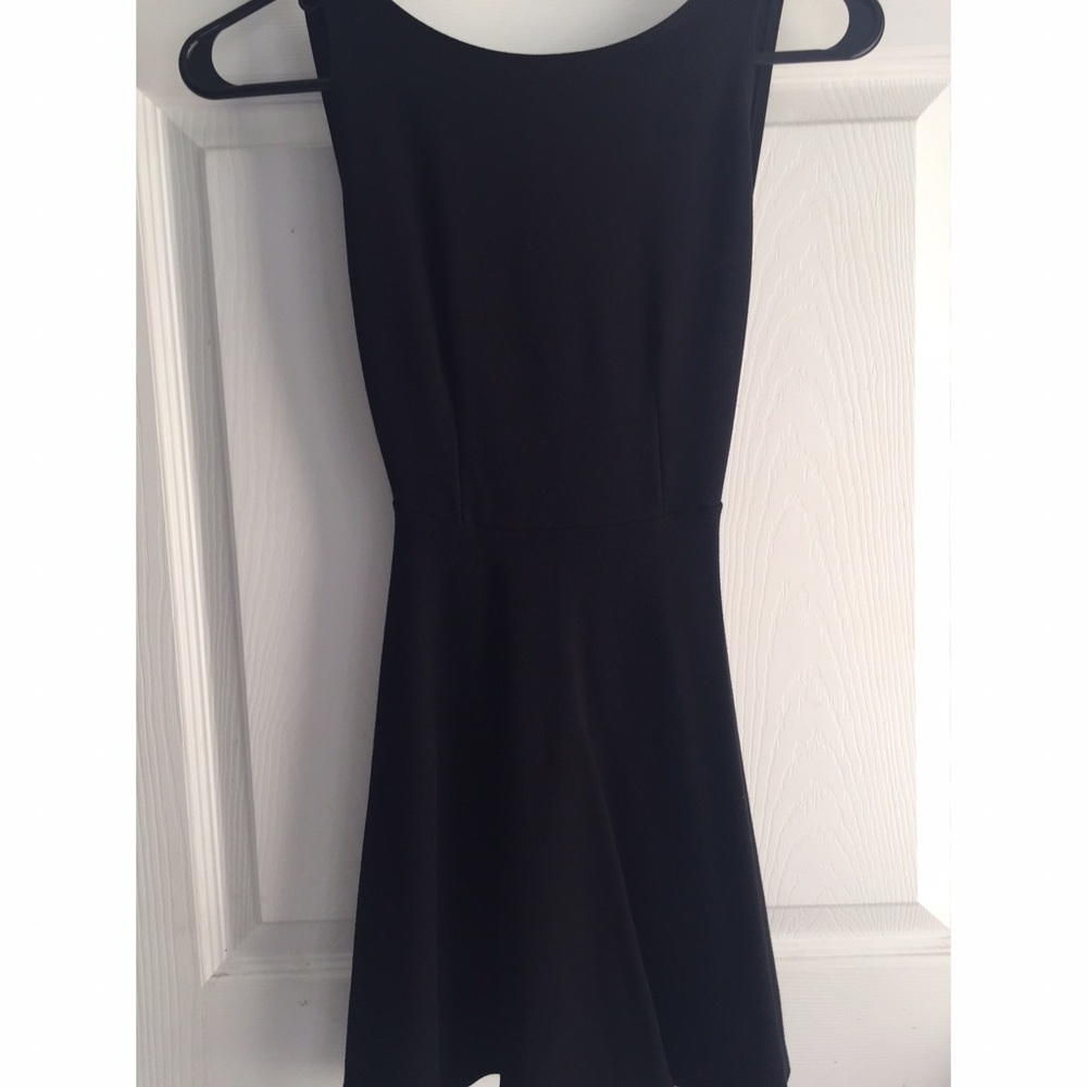 Used American Apparel Ponte Skater Dress Black XS