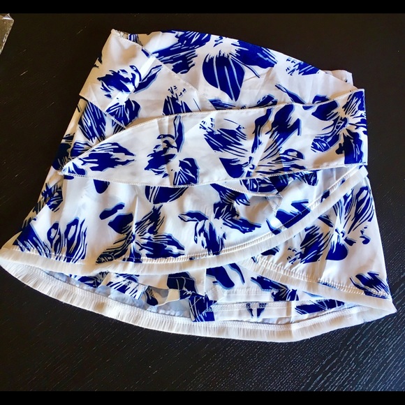Flower Wrap Mini Skirt - Picture 3 of 6