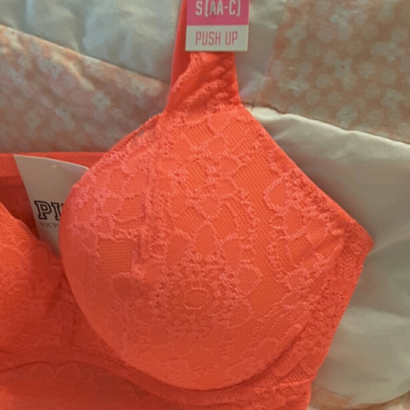 NWT SM PINK LACE BRALETTE VICTORIA'S SECRET - Picture 2 of 7