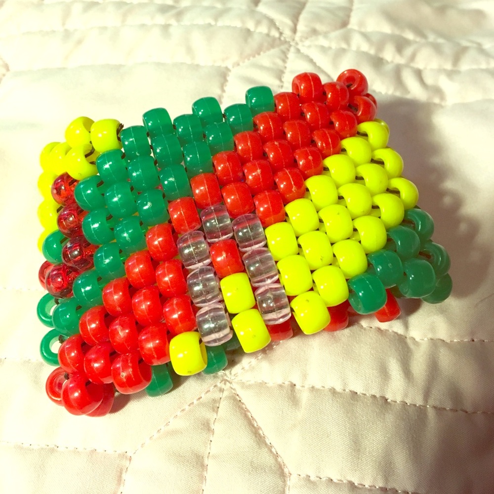 RASTA PERLER KANDI BRACELET