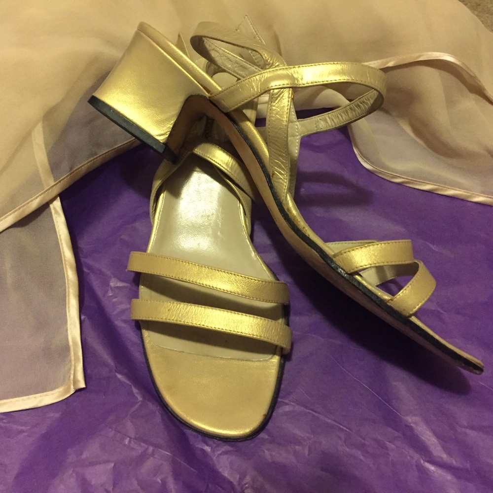 Italian leather strappy sandal