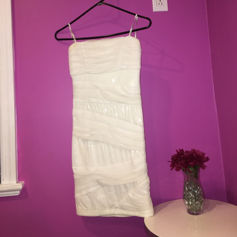 White Strapless Dress