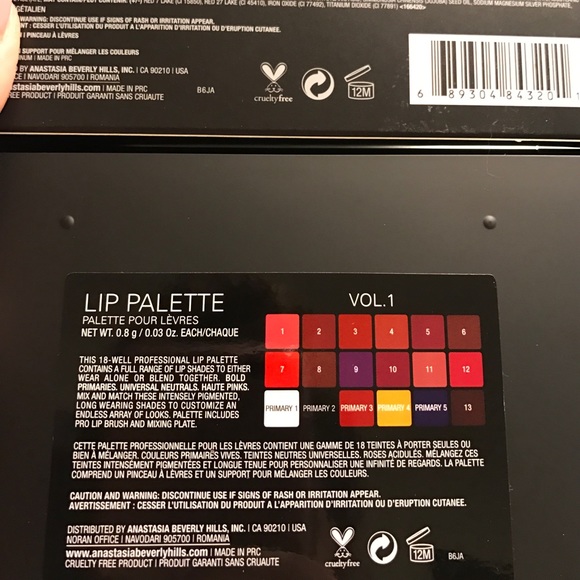 πππ Anastasia - LIP PALETTE VOL. 1!! πππ - Picture 5 of 8