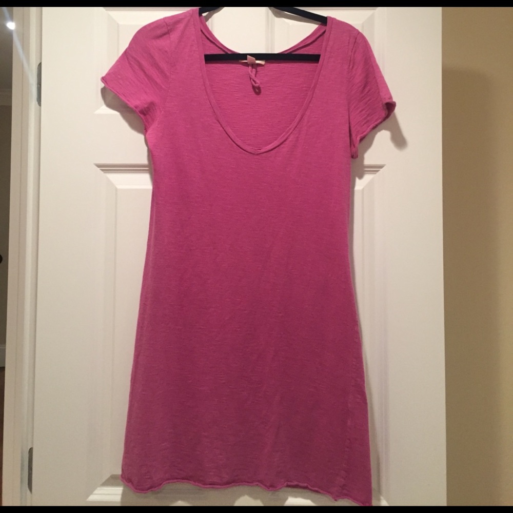 Purple Urban Outfitters T-shirt Dress, V-Neck