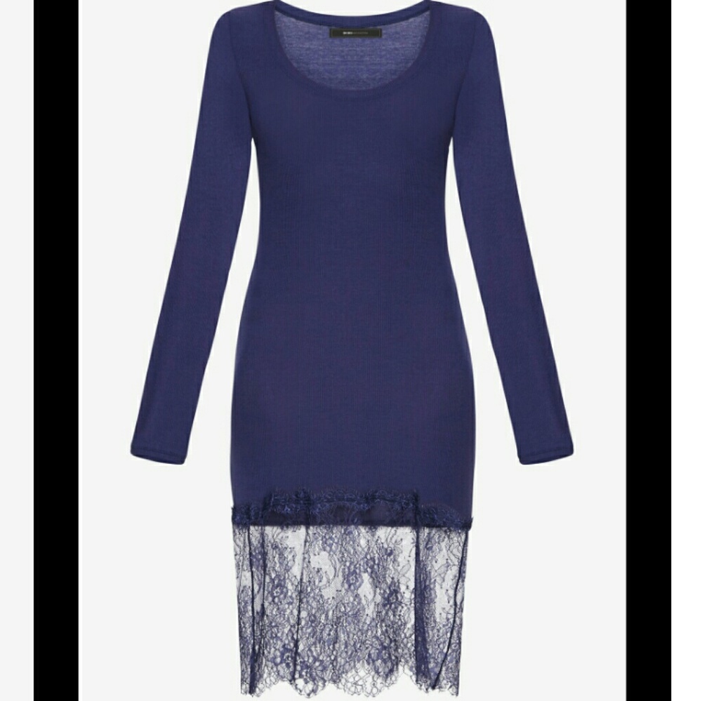 BCBGMAXAZRIA Lace Hem Livi Dress