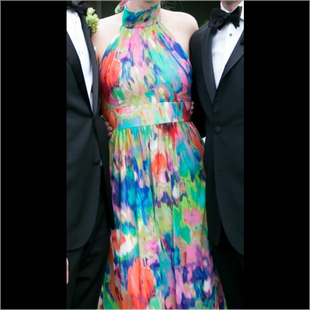 RED by Saks Fifth Avenue Multi-Color Gown