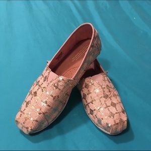 TOMS Rose Gold Sequin 9W