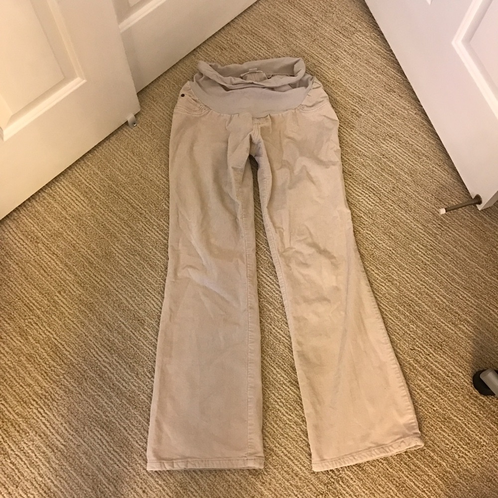 Maternity boot cut stretch corduroys