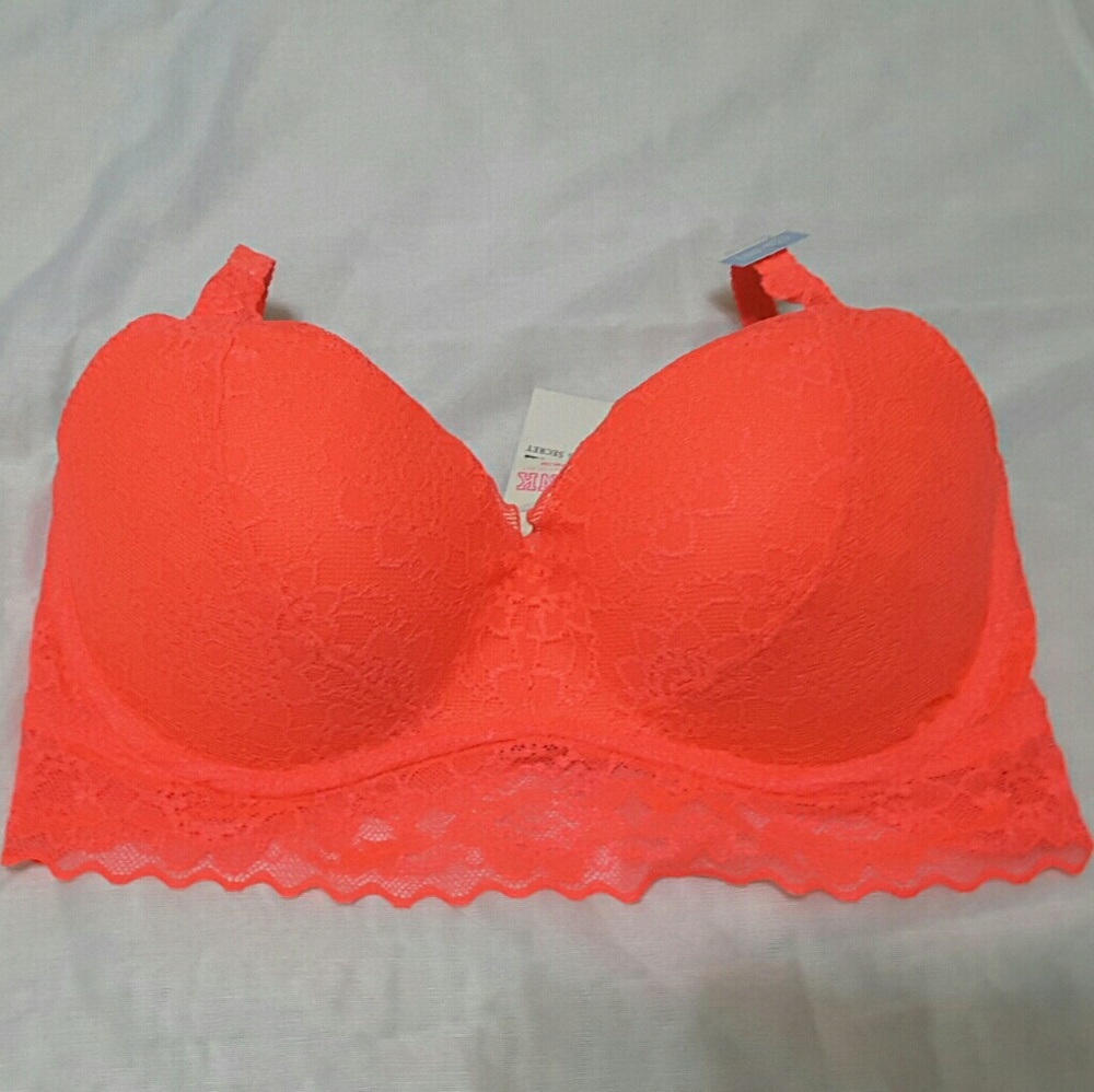 NWT VICTORIA'S SECRET PINK SMALL LACE BRALETTE