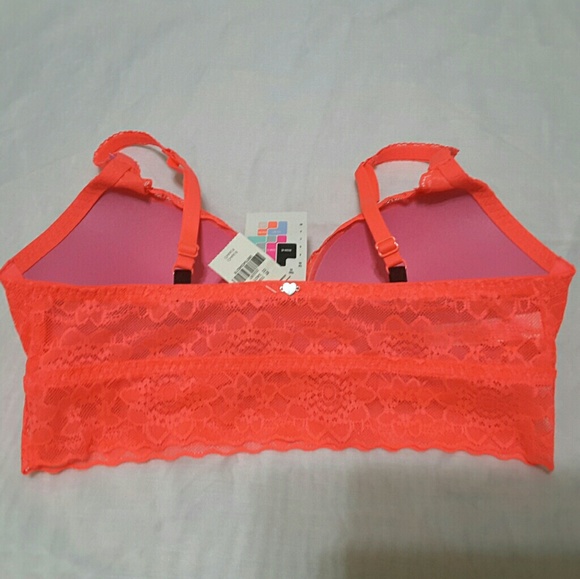NWT VICTORIA'S SECRET PINK SMALL LACE BRALETTE - Picture 2 of 4