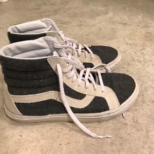 vans® & madewell classic sk8-hi high-tops in wool