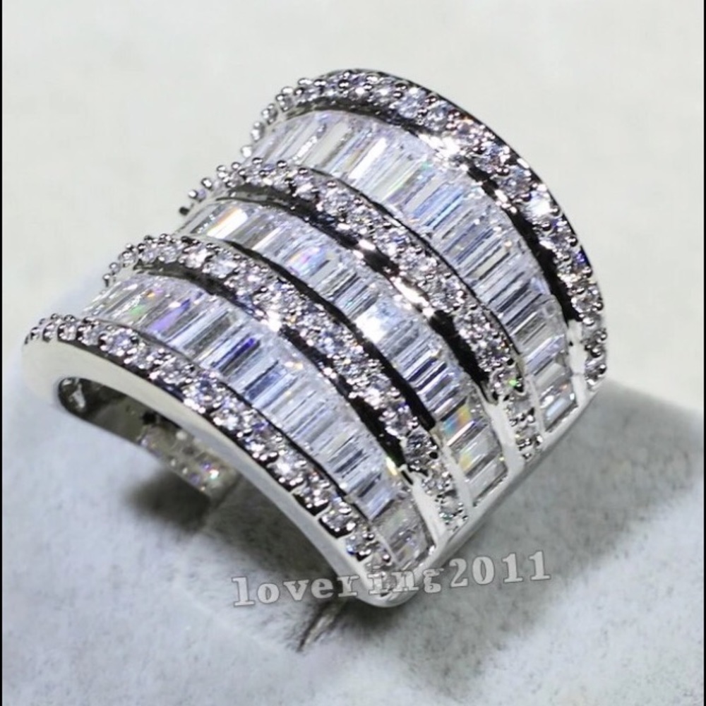 Victoria Wieck Sterling Silver and CZ Ring