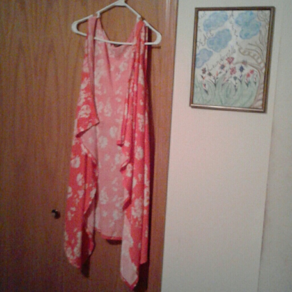 Adorable open cover up with hood