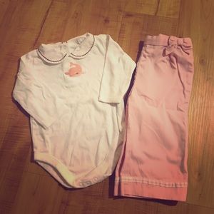 Janie and jack two piece out fit 6-12 Months