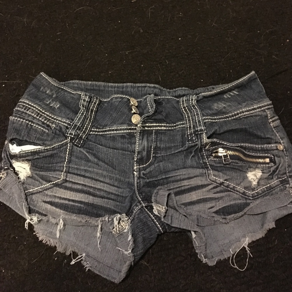 Denim shorts