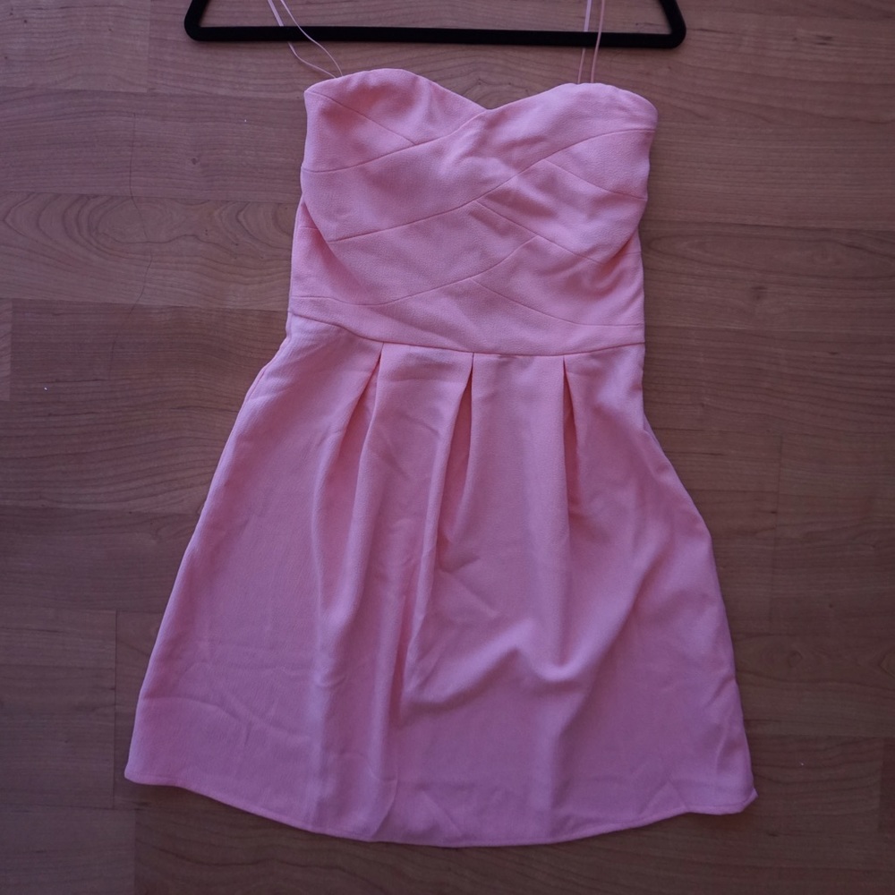 Strapless Party Dress in Pink