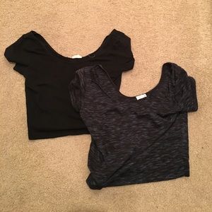 2 for 1 garage short sleeve crop