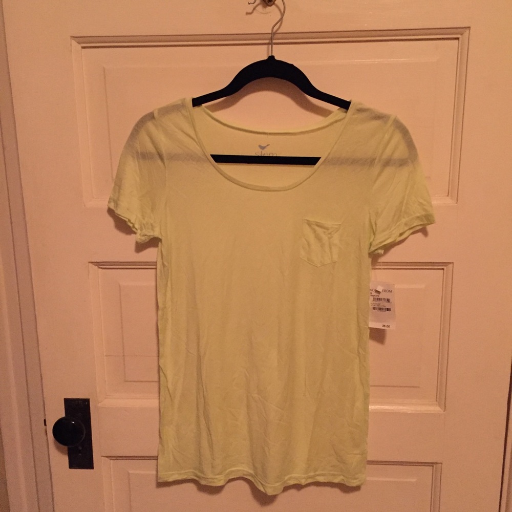Stem Lime Green Tee