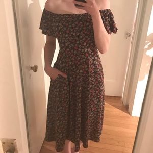 Reformation off the shoulder dress