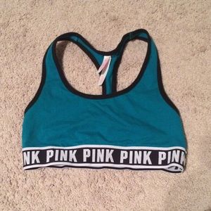 VS pink turquoise sports bra size S