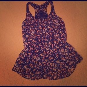 LC Lauren Conrad Ditsy Floral Top