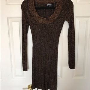 Nasty gal long sleeve sparkle dress xs