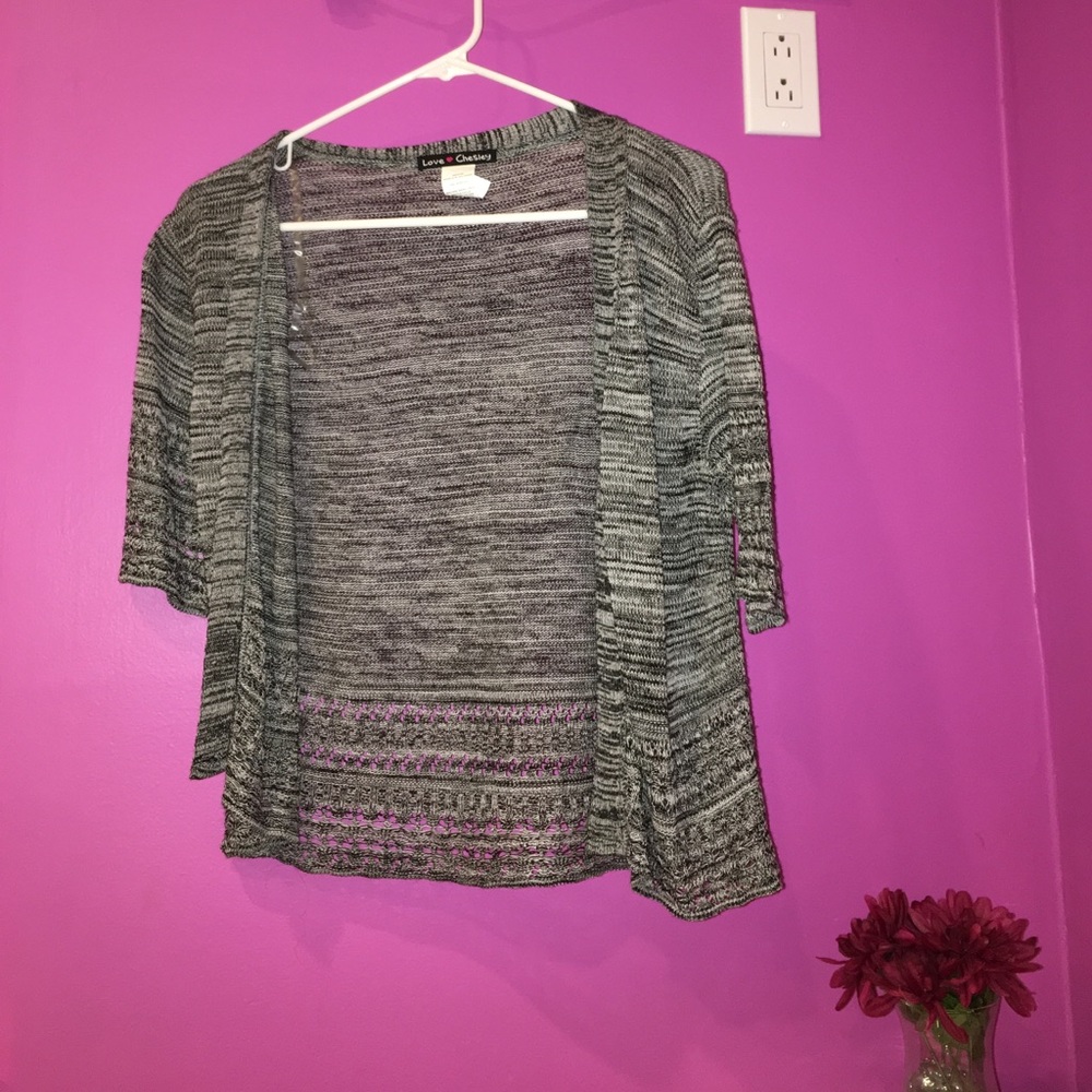 short sleeve cardigan