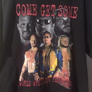 WWF "come get some" vintage 2000 shirt