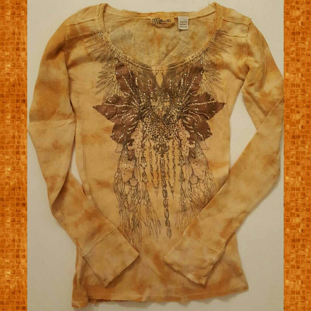 Miss me waffle knit top