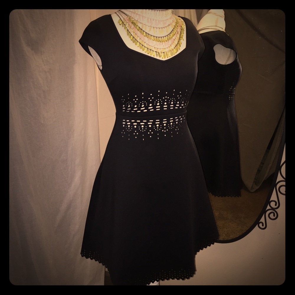 Clover Canyon dress with cutout pattern.