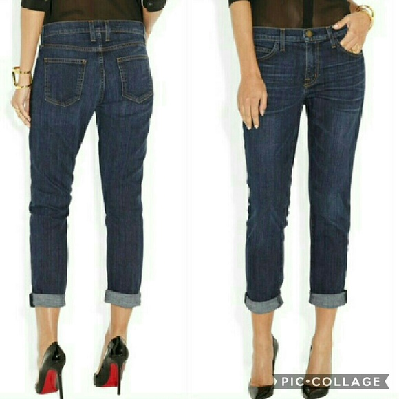 Current/Elliott Denim - Current/Elliott Fling Slim Cropped Boyfriend Jeans