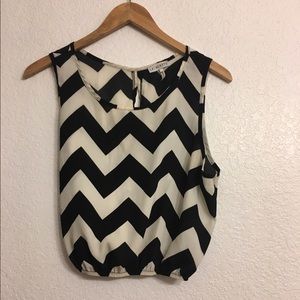 Pacsun chevron crop top