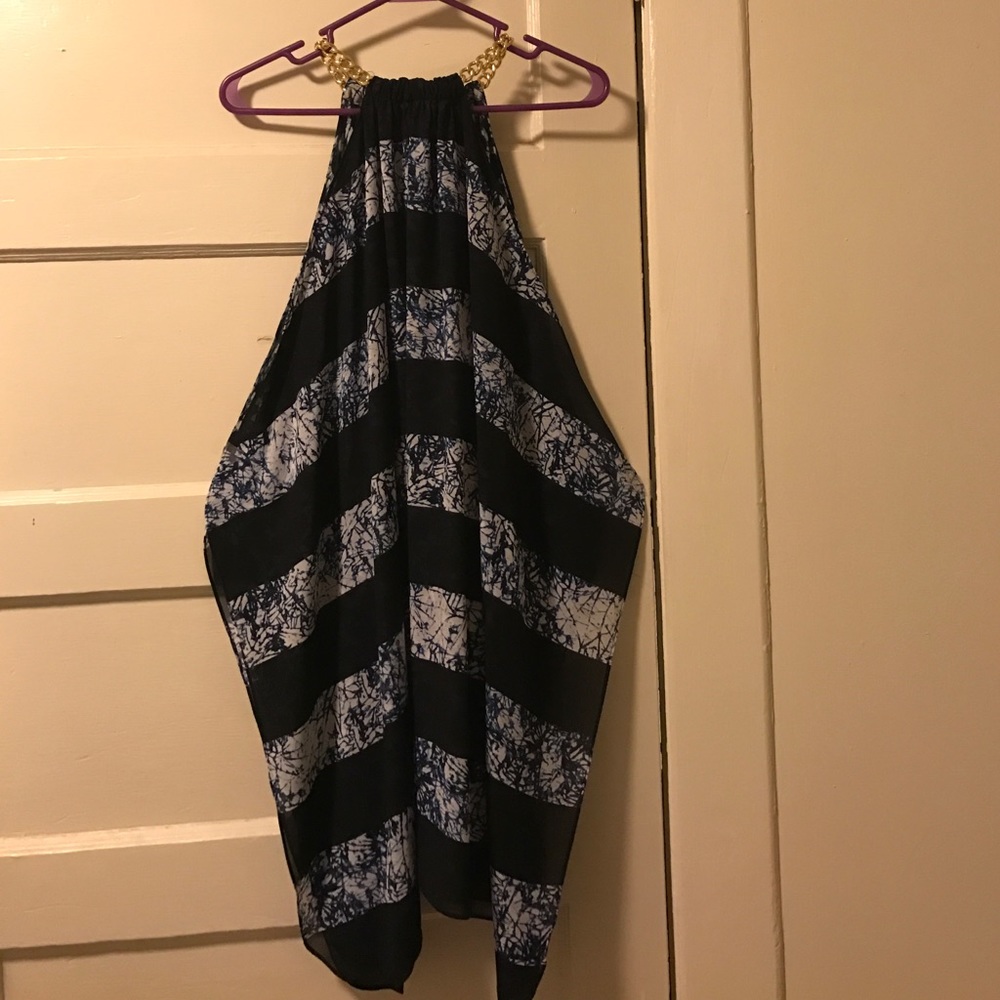 Michael Kors Chain Halter Dress