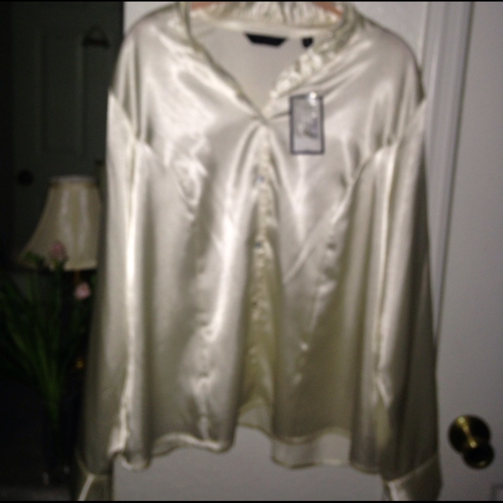 Investments BRAND NEW SATIN BLOUSE