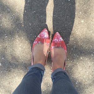 COACH Pink Bow Flat